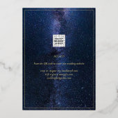 Goud Folie DANK JE WEL Foto Collage Modern QR CODE Uitnodiging (Achterkant)