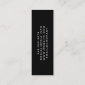 Goud Folie Geborsteld | Bruin Leer Mini Visitekaartje (Achterkant)