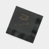 Goud Folie Gestempelde Moderne Kerstservetten Servetten (Links)