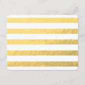 Goud Folie Glamour | Trouwfeest Uitnodiging 2 Informatiekaartje (Achterkant)