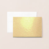 Goud Folie Kaart - Binnenzijde Mosgroen (Op Maat) (Voorkant met envelop)