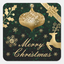 Goud Folie Kerstbal en Lint