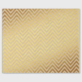 Goud folie Kerstmis Cadeaupapier (Vlak)