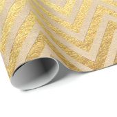 Goud folie Kerstmis Cadeaupapier (Rol Hoek)