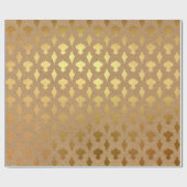 Goud folie Kerstmis Cadeaupapier (Vlak)