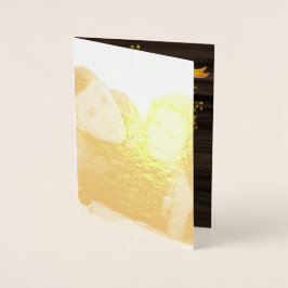 GOUD FOLIE Landelijke Buffalo geruite Herten FOTO  Folie Kaarten