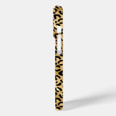 Goud Folie Luipaardprint Monogram Case-Mate iPhone Case (Achterkant / Links)
