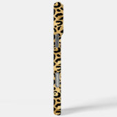 Goud Folie Luipaardprint Monogram Case-Mate iPhone Case (Achterkant / Rechts)