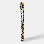 Goud Folie Luipaardprint Monogram Case-Mate iPhone Case (Achterkant / Links)