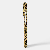 Goud Folie Luipaardprint Monogram Case-Mate iPhone Case (Achterkant / Links)