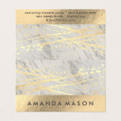 Goud Folie | Lux Driehoek Gouden Spatten Visitekaartje (Buitenkant ongevouwen)