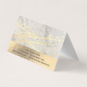 Goud Folie | Lux Driehoek Gouden Spatten Visitekaartje (Achterkant)