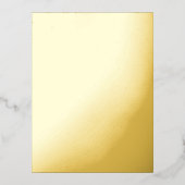 Goud folie luxe folie uitnodiging briefkaart (Voorkant)