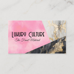 Goud Folie Marmer   Roze Textuur   Lux Visitekaartje