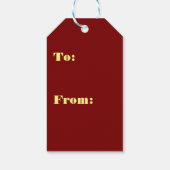 Goud Folie Meest Wondere Tijd van het Jaar Cadeaulabel (Achterkant)