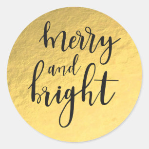 Goud Folie Modern Glam Glamour VROLIJK & HELDER Fa Ronde Sticker