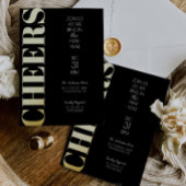 Goud Folie Nieuwjaarsfeest Uitnodiging