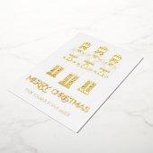 Goud Folie Notenkraker Kerstkaarten Folie Uitnodiging (Gedraaid)