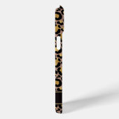 Goud Folie Op Bruine Luipaardprint Monogram Case-Mate iPhone Case (Achterkant / Rechts)