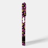 Goud Folie Op Heet Roze Luipaardprint Monogram Case-Mate iPhone Case (Achterkant / Rechts)