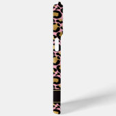 Goud Folie Op Roze Luipaardprint Monogram Case-Mate iPhone Case (Achterkant / Rechts)