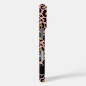 Goud Folie Op Roze Luipaardprint Monogram Case-Mate iPhone Case (Achterkant / Rechts)