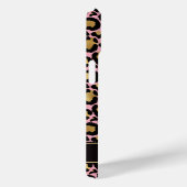 Goud Folie Op Roze Luipaardprint Monogram Case-Mate iPhone Case (Achterkant / Rechts)