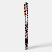 Goud Folie Op Roze Luipaardprint Monogram Case-Mate iPhone Case (Achterkant / Links)