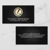 Goud Folie Pen Logo Visitekaartje (Voorkant / Achterkant)