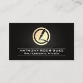 Goud Folie Pen Logo Visitekaartje (Voorkant)