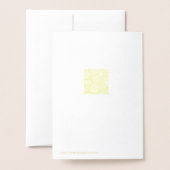 Goud folie schelp golfsilhouet waterverf kaarten (Met envelop)