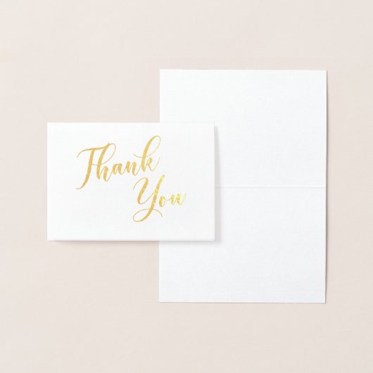 Goud Folie Script Bedankt Folie Kaarten (Display)