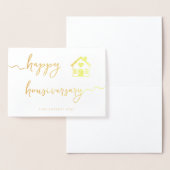 Goud Folie Script Gelukkig Huisjubileum Kaarten (Display)