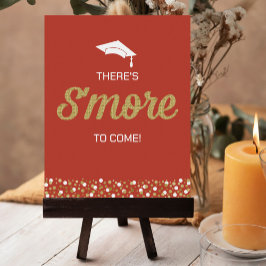 Goud Folie Script S'more Confetti Rood Afstudeerbo Poster