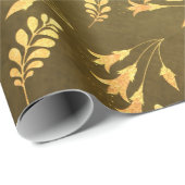 Goud Folie Thanksgiving Cadeaupapier (Rol Hoek)