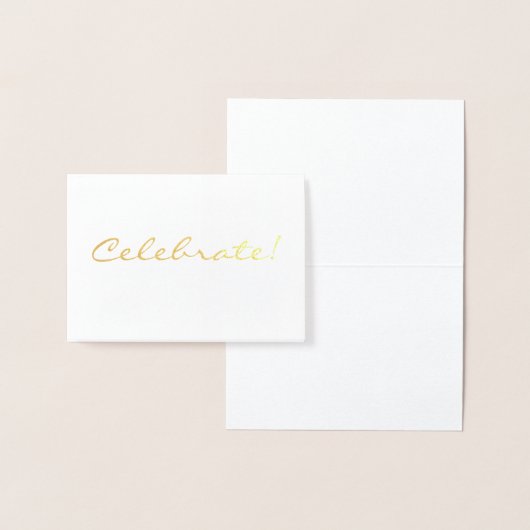 Goud Folie Vier Mini Kaart (Display)