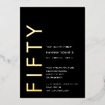 Goud Folie Vijftig en Prachtige 50e Verjaardagsfee