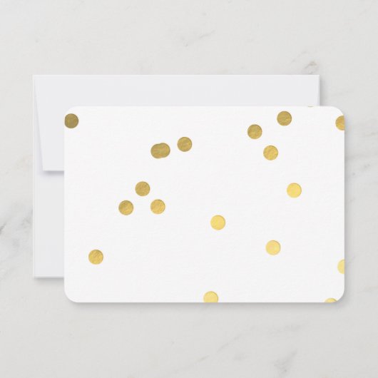 Goud Folie Vintage Cassettesong Verzoek Kaart (Achterkant)