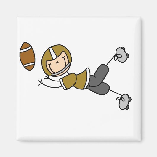 Goud Football Speler Magnet (Voorkant)