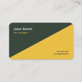 Goud & Forest Groen Twee Toon Visitekaartje (Voorkant)