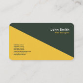 Goud & Forest Groen Twee Toon Visitekaartje (Achterkant)