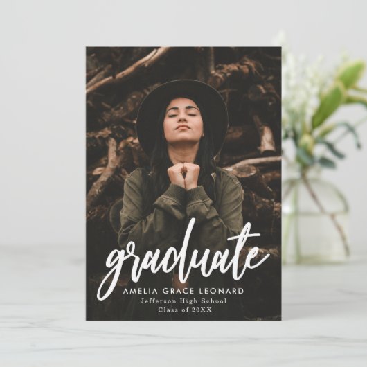 Goud | Fotogradatie met scripts Kaart (Staand voorkant)