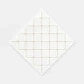 Goud Frans Lattice  Chic Royal Fun Servet (Hoek)