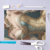 Goud Frans Parijse Rococo Corset Decoupage Papier (Craft)