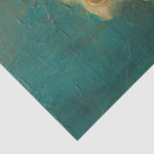  goud Franse rozen Victoriaans smaragdgroen Tissuepapier (Detail)