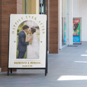 Goud Frosted Elegant Arch Foto Bruiloft Welkom Acryl Bord