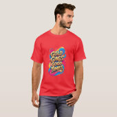 Goud Gags Goede Tijden T-shirt (Voorkant volledig)