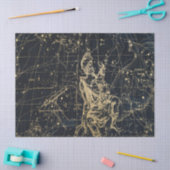 Goud Galaxy Sterkaart Serie Ontwerp 2 Tissuepapier (Craft)