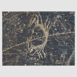Goud Galaxy Sterkaart Serie Ontwerp 6 Tissuepapier