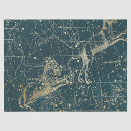 Goud Galaxy Sterrenkaart Serie Design 10 Tissuepapier (Voorkant)